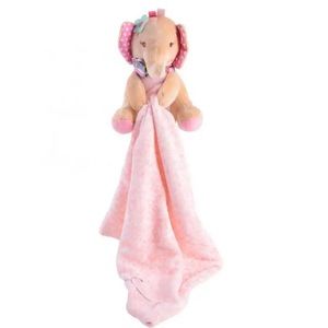 Baby Pink Elephant Plush Security Blanket Lovey Lovie NWT